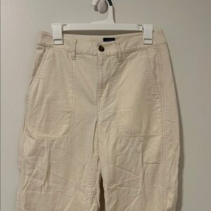 J Crew Cream Fall Pants Size 4